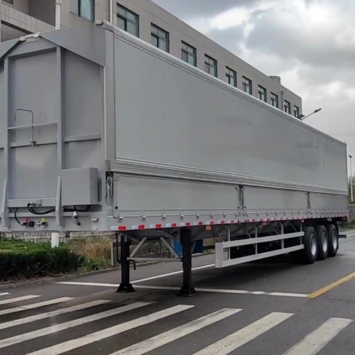 Innovative Aluminum Rivet Wing Trailer with Drop Side: Revolutionizing Transportation Efficiency