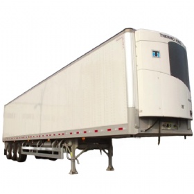 3 axles flat refrigerator trailer