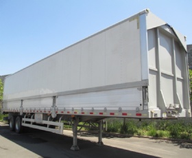 42ft 2 axles wing roof trailer with dropside